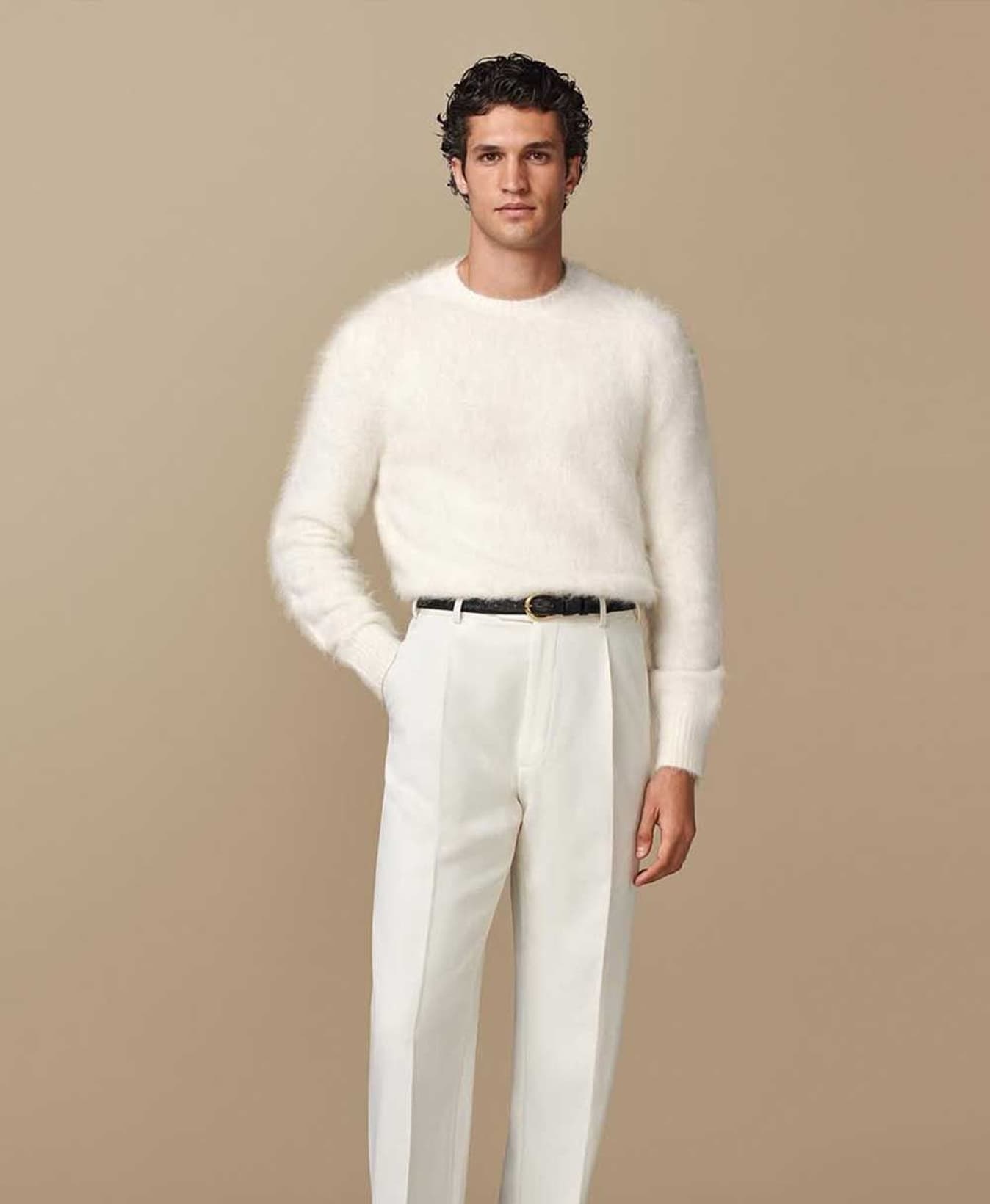 Men White Sweater