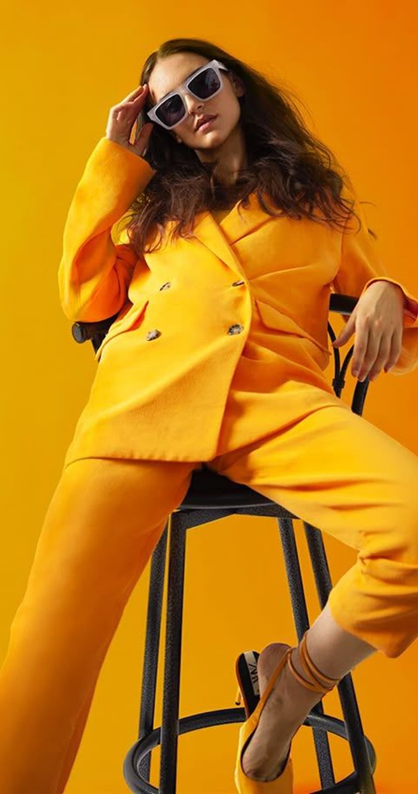 Yellow Suit Woman